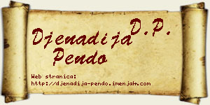 Đenadija Pendo vizit kartica
